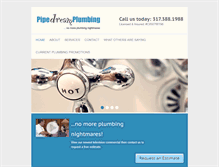 Tablet Screenshot of pipedreamplumbingllc.com